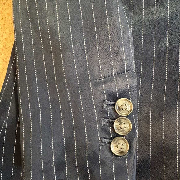 Banana Republic Navy Pinstripe Blazer - Picture 3 of 14